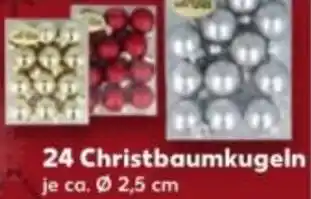 Kaufland 24 Christbaumkugeln Angebot