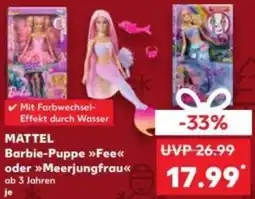 Kaufland MATTEL Barbie-Puppe Fee oder Meerjungfrau Angebot
