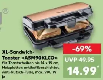 Kaufland Bestron XL-Sandwich Toaster ASM90XLCO Angebot