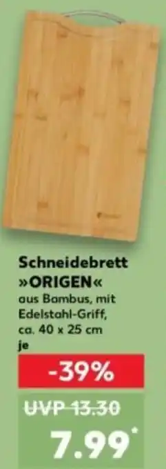 Kaufland Schneidebrett ORIGEN Angebot