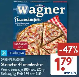 Aldi Süd ORIGINAL WAGNER Steinofen-Flammkuchen Angebot