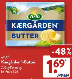 Aldi Süd ARLA Kærgården Butter Angebot
