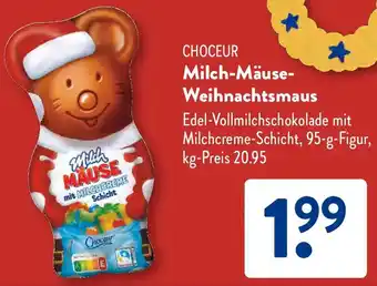 Aldi Süd CHOCEUR Milch-Mäuse Weihnachtsmaus Angebot
