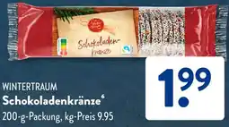 Aldi Süd WINTERTRAUM Schokoladenkränze Angebot