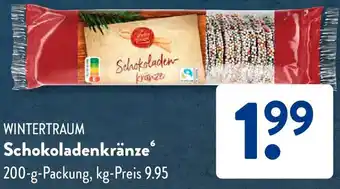 Aldi Süd WINTERTRAUM Schokoladenkränze Angebot