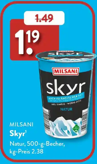 Aldi Süd MILSANI Skyr Angebot
