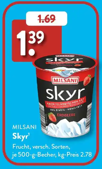 Aldi Süd MILSANI Skyr Angebot
