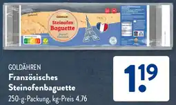 Aldi Süd GOLDÄHREN Französisches Steinofenbaguette Angebot