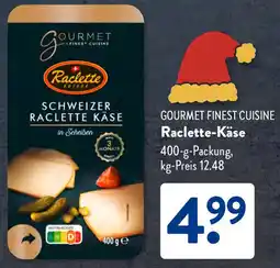Aldi Süd GOURMET FINEST CUISINE Raclette-Käse Angebot