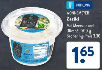 Aldi Süd WONNEMEYER Zaziki Angebot