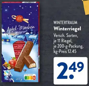 Aldi Süd WINTERTRAUM Winterriegel Angebot