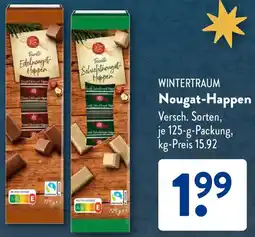 Aldi Süd WINTERTRAUM Nougat-Happen Angebot