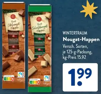 Aldi Süd WINTERTRAUM Nougat-Happen Angebot