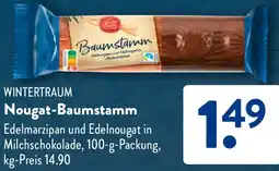 Aldi Süd WINTERTRAUM Nougat-Baumstamm Angebot