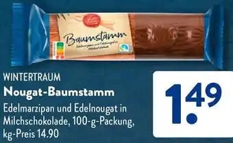 Aldi Süd WINTERTRAUM Nougat-Baumstamm Angebot