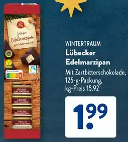 Aldi Süd WINTERTRAUM Lübecker Edelmarzipan Angebot