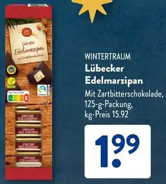 Aldi Süd WINTERTRAUM Lübecker Edelmarzipan Angebot