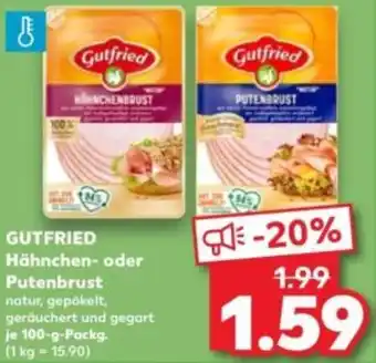 Kaufland GUTFRIED Hähnchen- oder Putenbrust Angebot