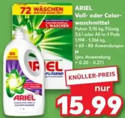 Kaufland ARIEL Voll- oder Colorwaschmittel Angebot