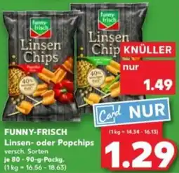 Kaufland FUNNY-FRISCH Linsen oder Popchips Angebot