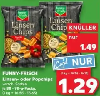 Kaufland FUNNY-FRISCH Linsen oder Popchips Angebot