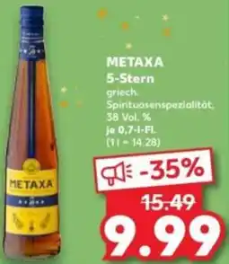 Kaufland METAXA 5-Stern Angebot