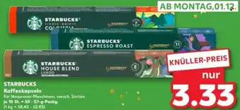 Kaufland STARBUCKS Kaffeekapseln Angebot