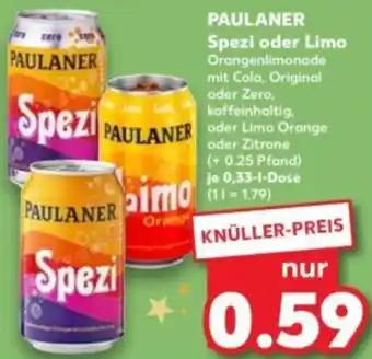 Kaufland PAULANER Spezi oder Limo Angebot