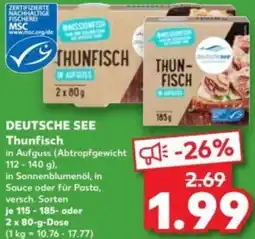 Kaufland DEUTSCHE SEE Thunfisch Angebot