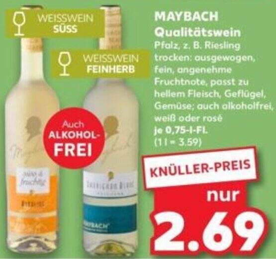 Faszinierend Maybach Wein Angebot Kaufland Ebenbild