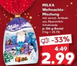 Kaufland MILKA Weihnachts Mischung Angebot