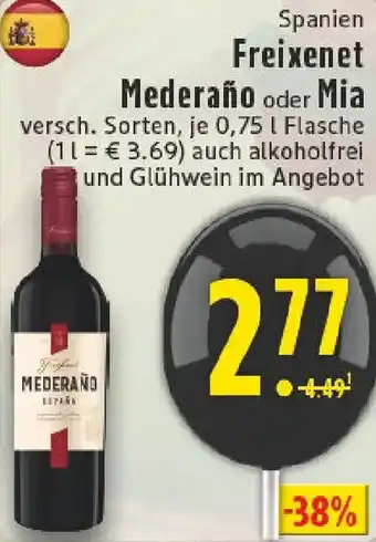Edeka Spanien Freixenet Mederaño oder Mia Angebot