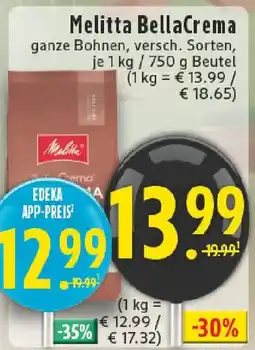 Edeka Melitta BellaCrema Angebot