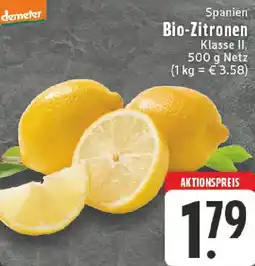 Edeka Demeter Spanien Bio-Zitronen Angebot