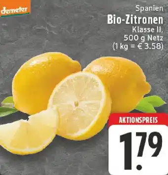 Edeka Demeter Spanien Bio-Zitronen Angebot