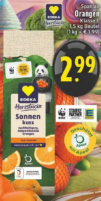 Edeka EDEKA Herzstücke Orangen Angebot