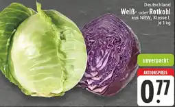Edeka Weiß- oder Rotkohl Angebot