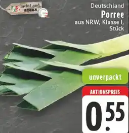 Edeka Deutschland Porree Angebot