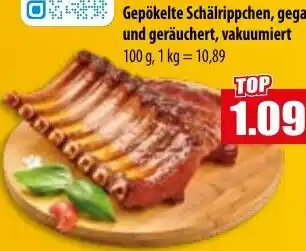 Mix Markt Gepökelte Schälrippchen, gegart und geräuchert, vakuumiert Angebot