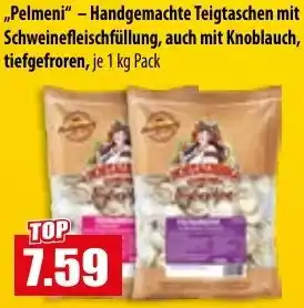 Mix Markt Pelmeni - Handgemachte Teigtaschen mit Schweinefleischfüllung, auch mit Knoblauch Angebot
