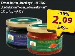 Mix Markt Kaviar-Imitat ,,Tsarskaya" BERING ,,Lachskaviar" oder Schwarzkaviar Angebot