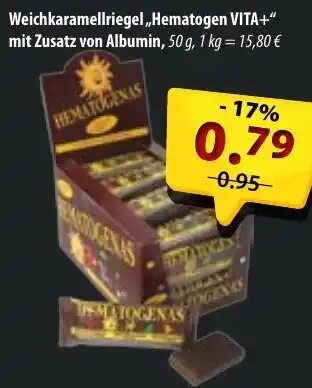 Mix Markt Weichkaramellriegel ,,Hematogen VITA+" mit Zusatz von Albumin Angebot