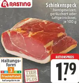 Edeka RASTING Schinkenspeck Angebot