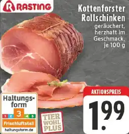 Edeka RASTING Kottenforster Rollschinken Angebot