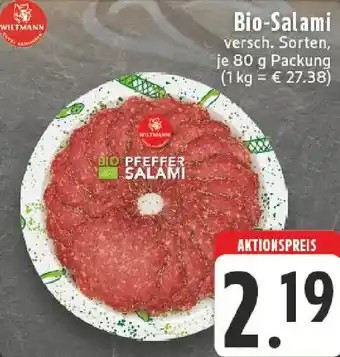 Edeka WILTMANN Bio-Salami Angebot