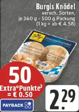 Edeka Burgis Knödel Angebot