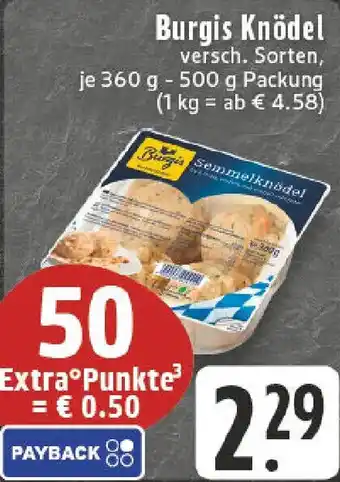 Edeka Burgis Knödel Angebot