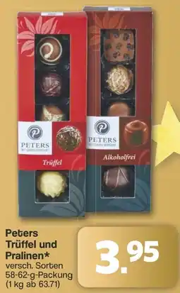 Famila Nord West Peters Trüffel und Pralinen Angebot