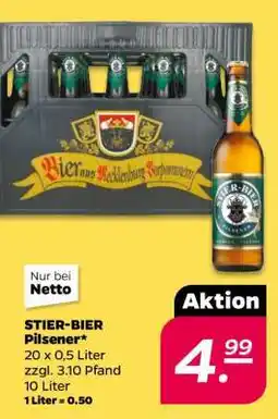NETTO STIER - BIER Pilsener Angebot