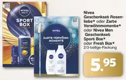 Famila Nord West Nivea Geschenkset Rosenliebe oder Zarte Verwöhnmomente oder Nivea Men Geschenkset Sport Box Angebot